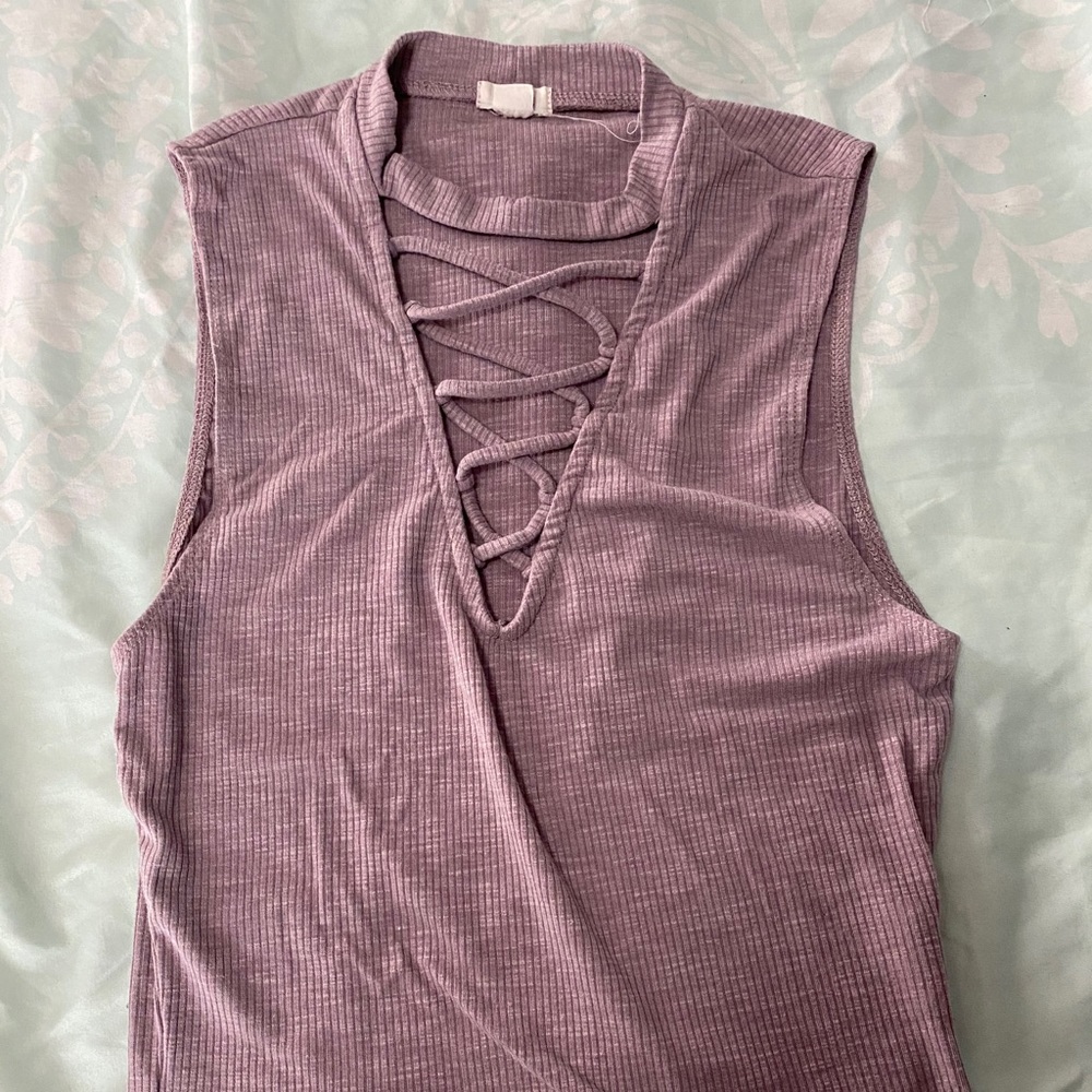 Sexy criss cross shirt